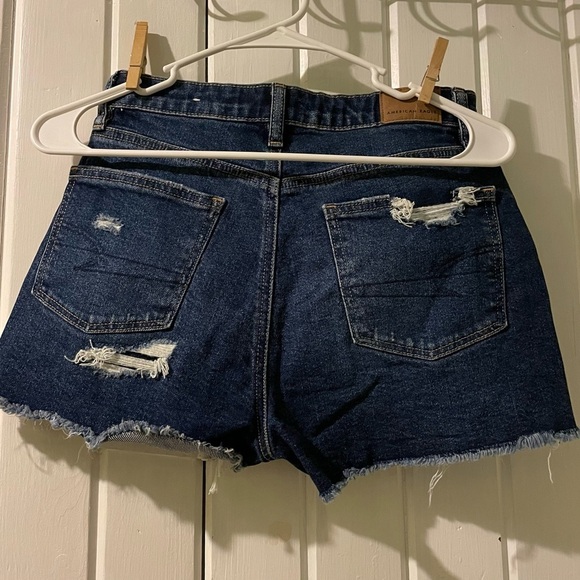 American Eagle striged mom shorts-size 0 NWOT - Picture 2 of 8